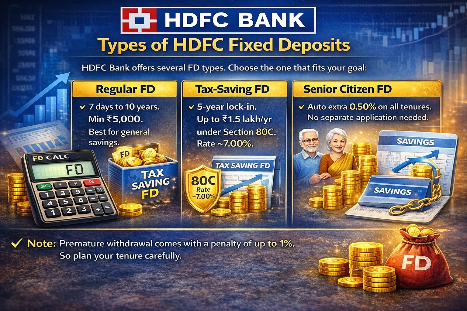 HDFC fixed deposit types overview visual