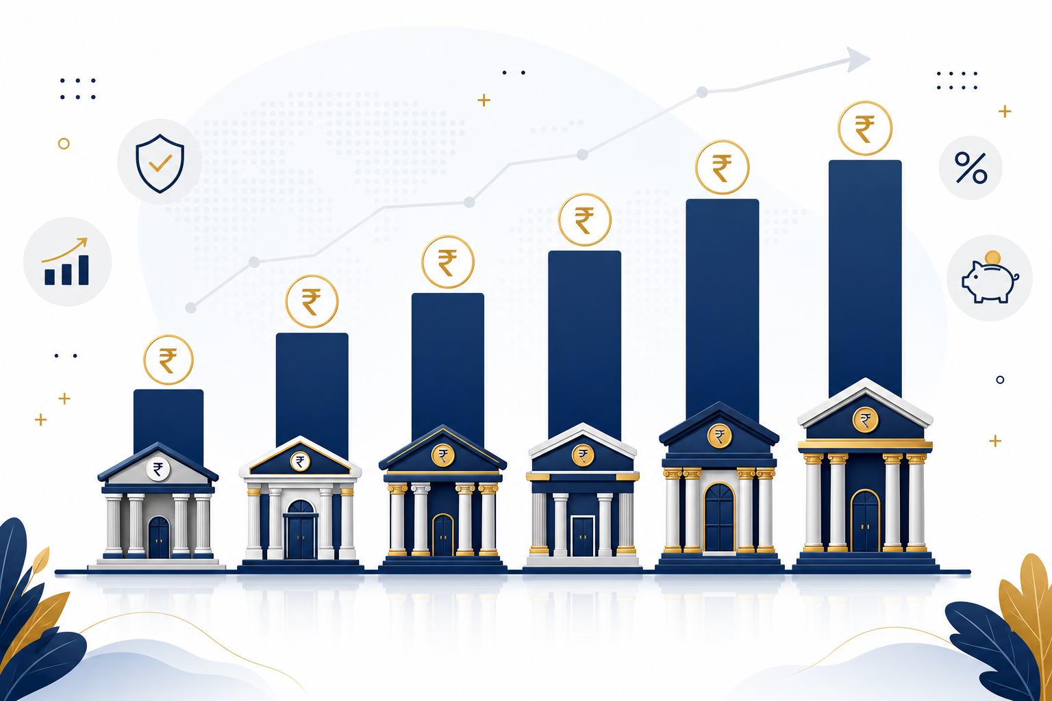 Side-by-side comparison of fixed deposit interest rates across leading Indian banks