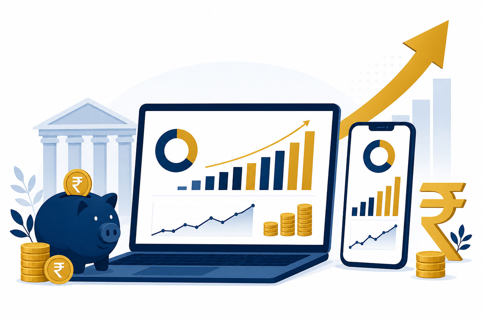Online FD maturity calculator showing principal, interest rate, tenure, and estimated maturity amount