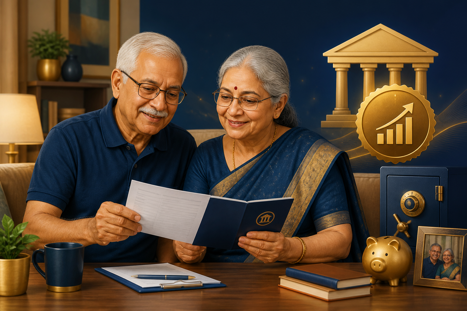 Senior citizen planning retirement income with higher FD interest rates and predictable payouts