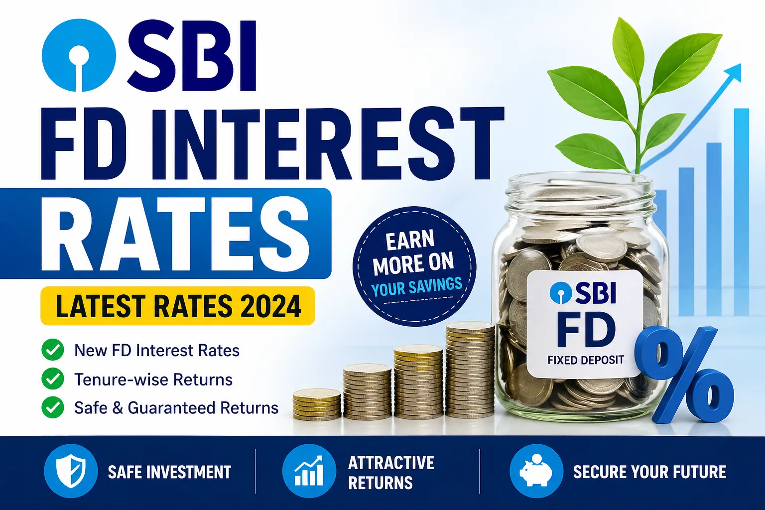 SBI fixed deposit interest rates reference chart