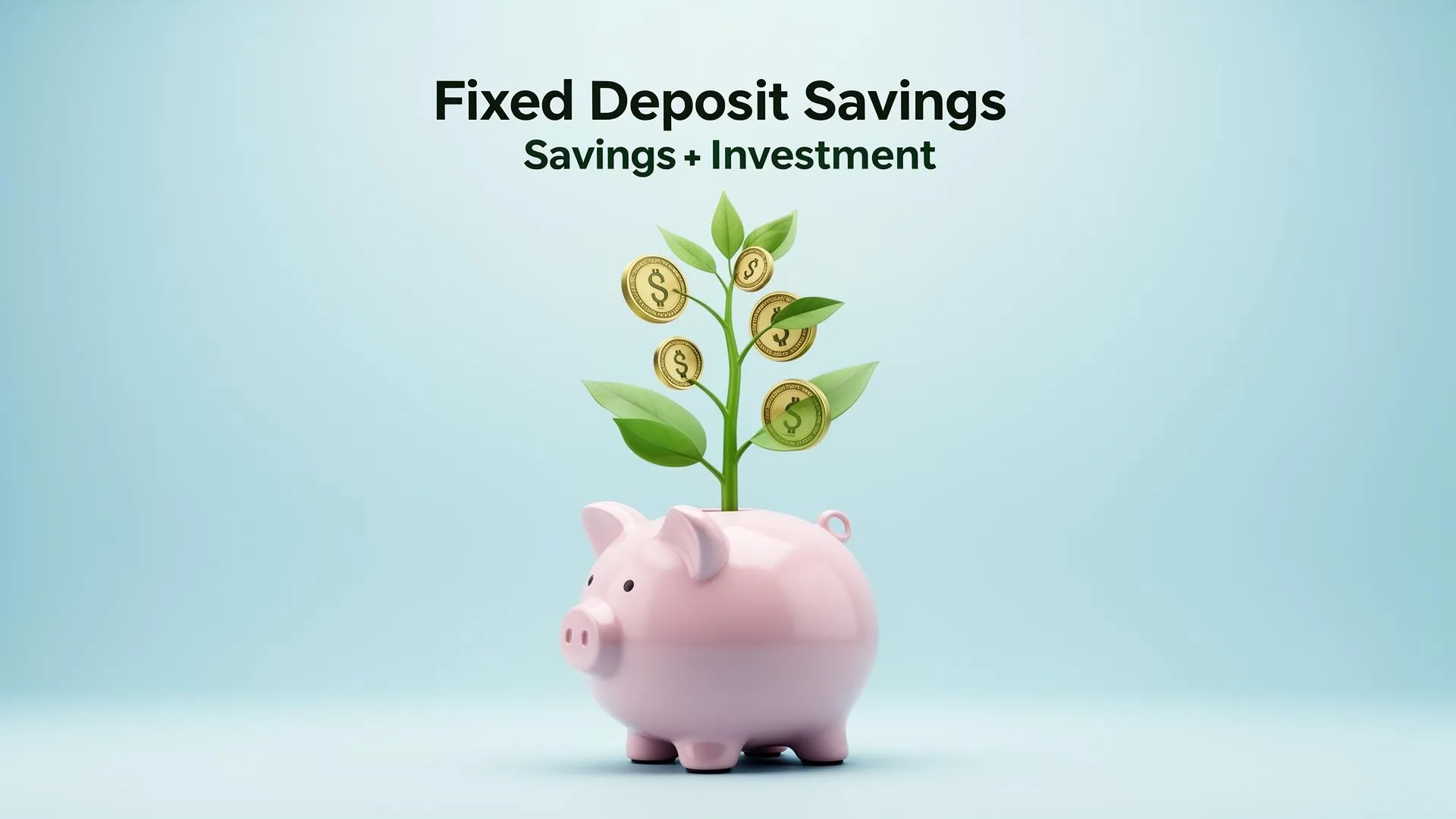 Fixed deposit concept illustration